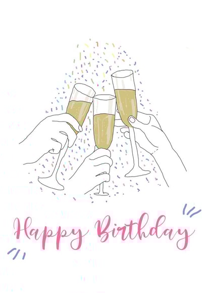 Happy Birthday Drinks Card 39274 created by Emma Keight
