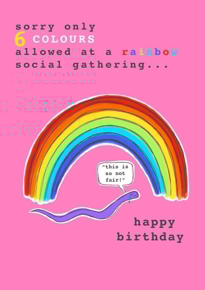 rule of six cv2020 Birthday Card 45249 created by Charlotte Eldred