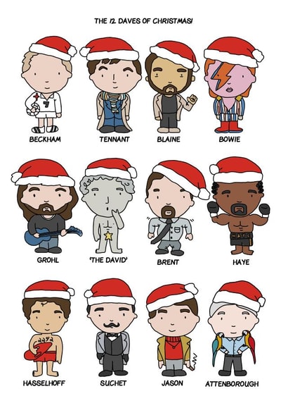 The 12 Daves of Christmas created by Dottie Mottie