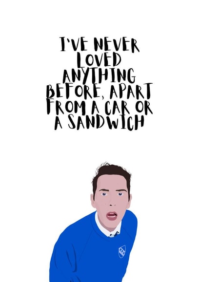 inbetweeners boyfriend Anniversary Card 17488 created by TEA Designs