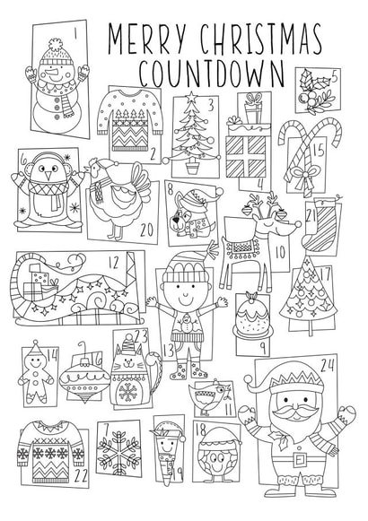 Christmas countdown created by Laura Beech
