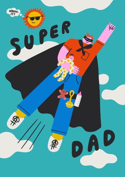 super dad Card 44807 created by Aley Wild Illustration