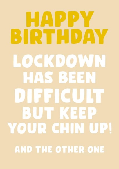 Funny double chin birthday card created by Josh Daniel