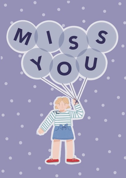 cute balloons Love & Friendship Card 18758 created by Wandering Studio Co.