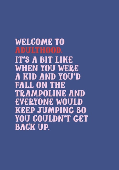 adulthood aging Birthday Card 13480 created by Phaedra Peer