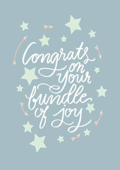 bundle joy New Baby Card 18855 created by Lea Velasquez