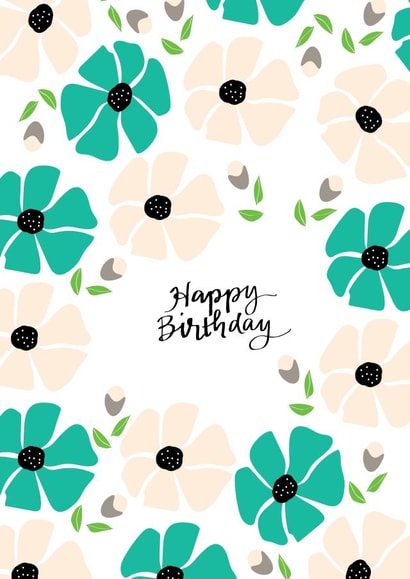 Classic Birthday Card - For Her - Flowers created by Lea Velasquez