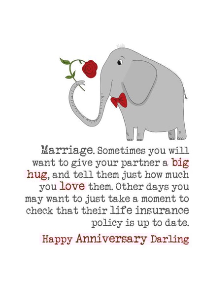Happy Anniversary Darling created by Dandelion Stationery