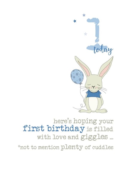 1st Birthday Card 1000 created by Dandelion Stationery