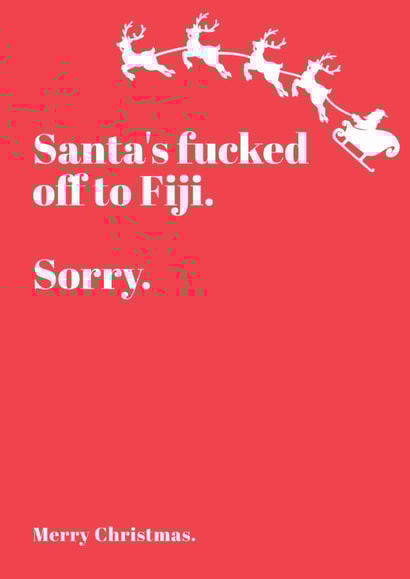 Rude Christmas card for that special person you're not getting a gift for! created by Speckled Wren