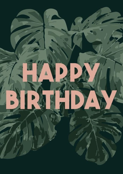 plant nature Birthday Card 7308 created by Amy Ellen Designs