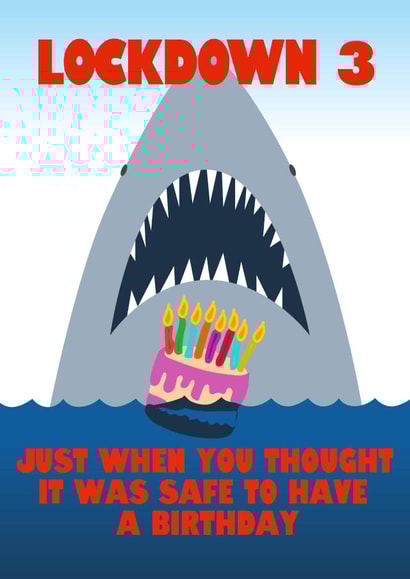 Jaws themed card created by Close to the bone