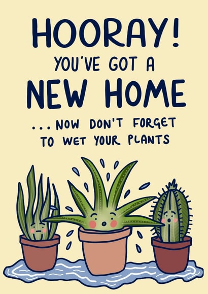 cute funny New Home Card 18760 created by Wandering Studio Co.