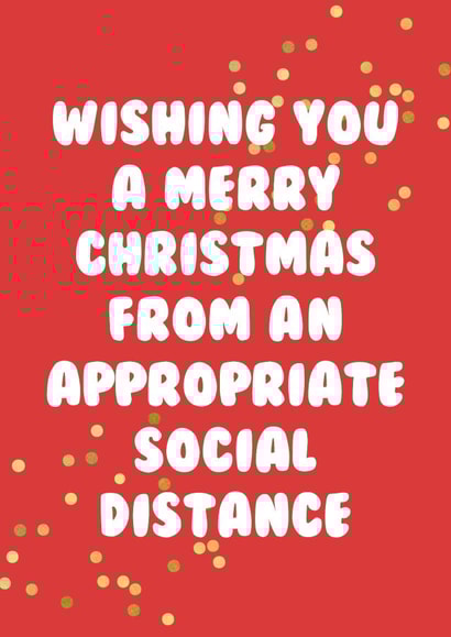 social distance lockdown Christmas Card 32481 created by Hey Huns It's Nicole
