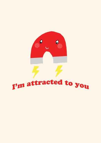 magnet love Anniversary Card 42049 created by Heather More Illustration