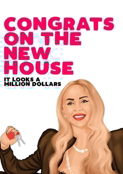 Funny Christine Quinn - Selling Sunset - Congrats On The New House It Looks Like A Million Dollars created by Filthy Sentiments