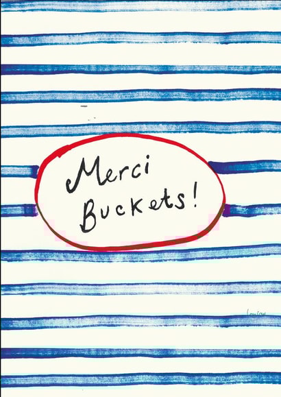 merci arty Thank You Card 15041 created by Poet and Painter