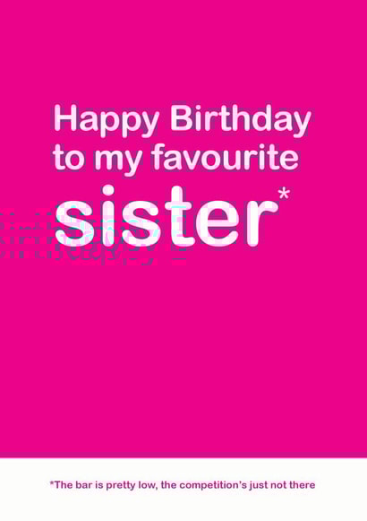 Sister favourite Birthday Card 13048 created by Lisa Jestico