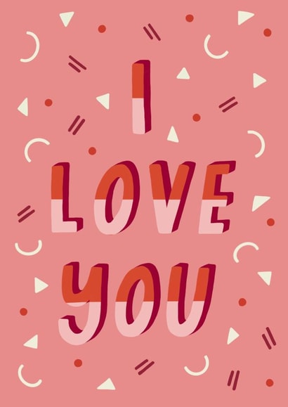 pretty lettering Valentines Day Card 18763 created by Wandering Studio Co.
