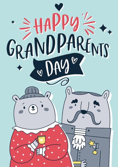 Cute Grandparents Day Card - Bears created by Mrs Best Paper Co.