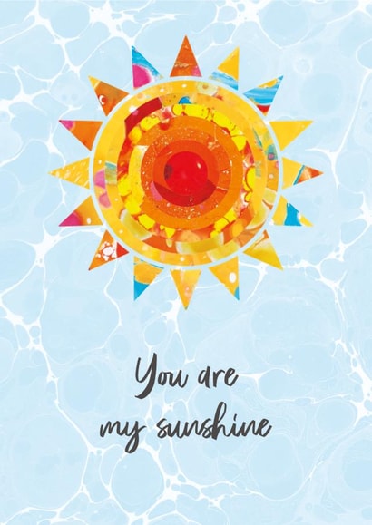 You are my sunshine valentines card created by Bombus