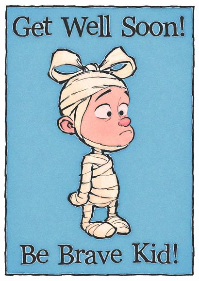 Get Well Soon Kid Cute card 1003 created by ...pixelmixer...