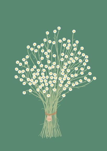 Love wild Daisies card created by JeJu Studio