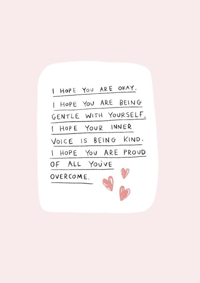 I hope you are okay card created by Jessica Rachel Sharp
