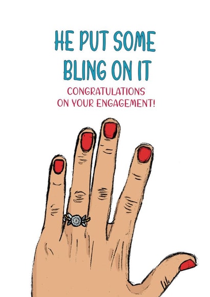 He put some bling on it! Engagement created by Graphite & Grace