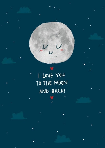 love moon Anniversary Card 14965 created by Hew Ma