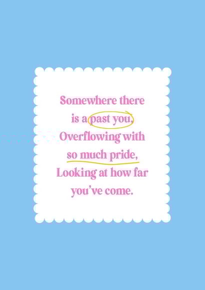 Thoughtful card to send to a loved one. created by Jessica Rachel Sharp