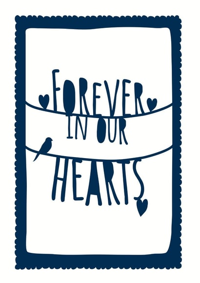 forever hearts Sympathy Card 16578 created by Cloud Cuckoo Design