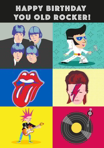 Rocking Birthday for that music lover created by Jon Higham