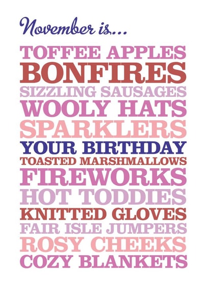 november toffee Birthday Card 13649 created by Rosie Robins