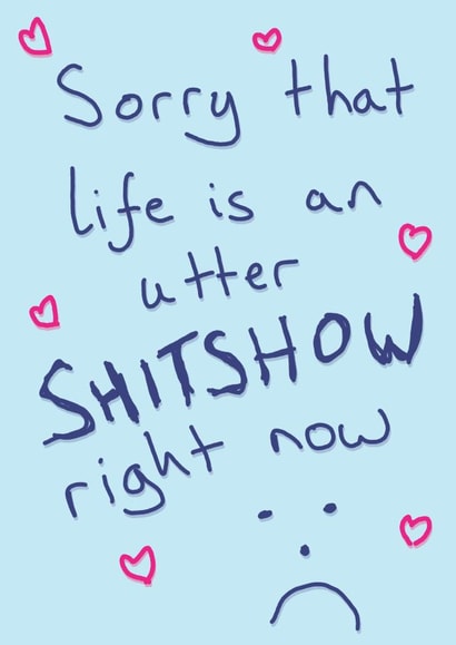 Female adult Thinking of you Card 43511 created by Random Shit Cards