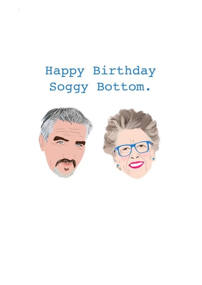 gbbo bake off Birthday Card 20193 created by The Gift Cartel