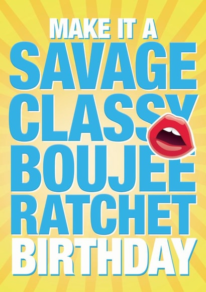 tik tok tiktok Birthday Card 25387 created by Burger Bar Cards