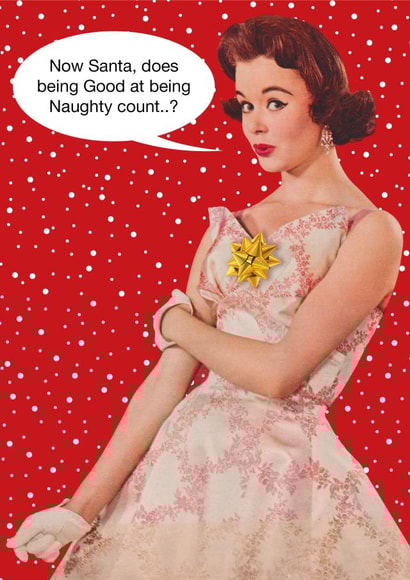 naughty nice Christmas Card 30169 created by kissmekwik