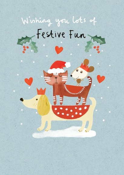 festive fun Christmas Card 20433 created by Lindsay loves to draw