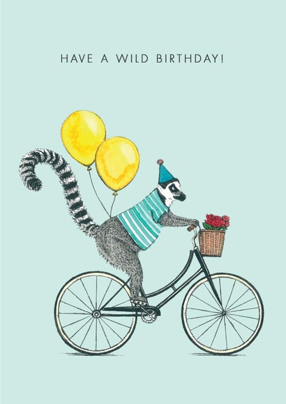 lemur wild Birthday Card 20459 created by Amelia Ilangaratne