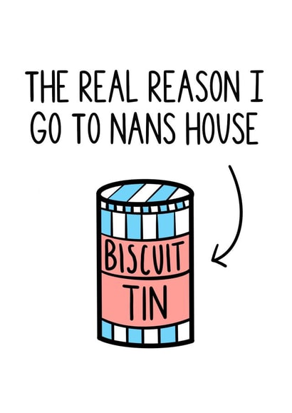 grandma funny Just because Card 18731 created by The Pretty Funny Co.