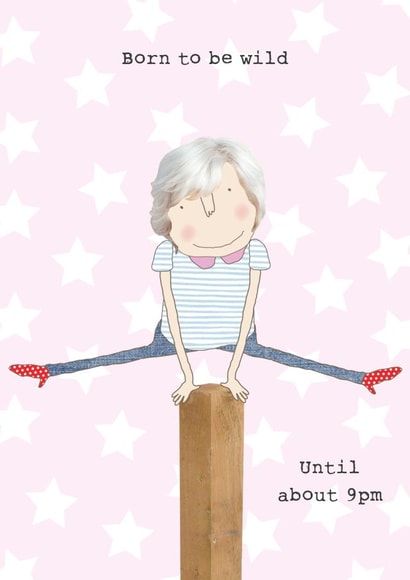 WILD born Just because Card 17022 created by Rosie Made A Thing