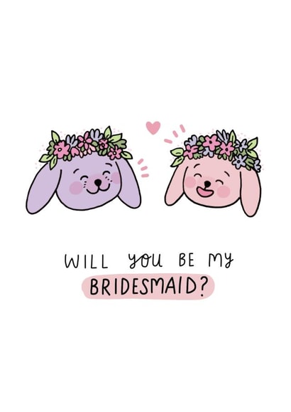 Puppies - bridesmaid design. created by Jessica Woodhouse