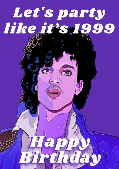 prince 1999 Birthday Card 18663 created by The Queer Store