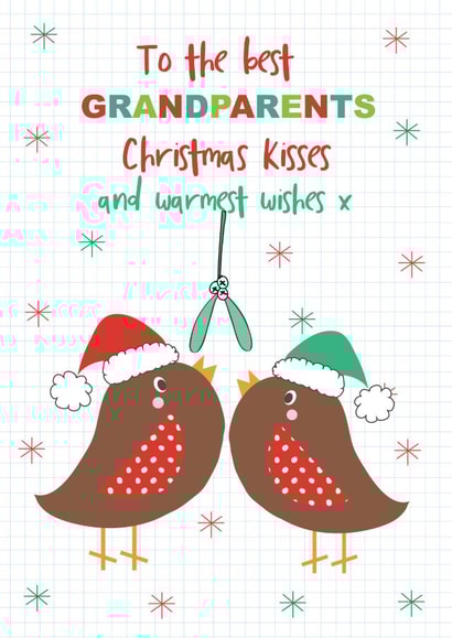 Christmas Robin Grandparents Christmas card created by TillieMint