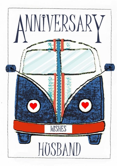 CUTE VW Anniversary Card 20168 created by Shereen M Designs