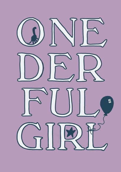 1 1st Birthday Card 19586 created by Bertie Bryans 