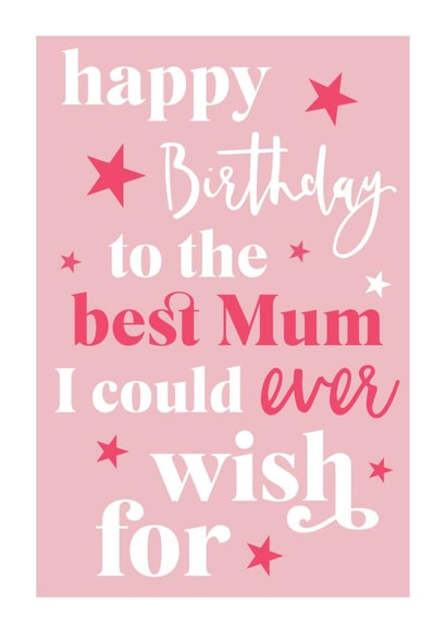 MUM best Birthday Card 2867 created by Always Sparkle