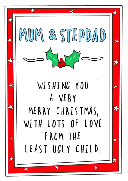 mum stepdad Christmas Card 7550 created by Go La La!