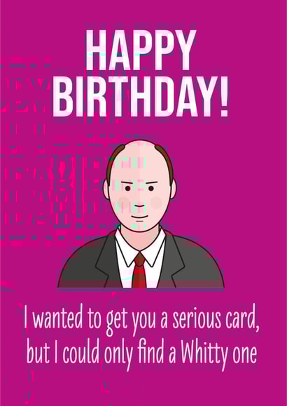 Chris whitty pun Birthday Card 20409 created by The laughing group